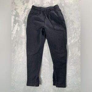 BONELESS Black Jogger Pants with Side Buttons
